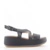 Valleverde Sandalo zeppa 55571 Nero