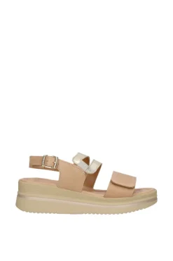 Valleverde Sandalo zeppa V32101 Platino