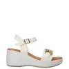 Valleverde Sandalo zeppa 24431 Bianco