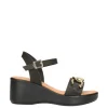 Valleverde Sandalo zeppa 24431 Nero