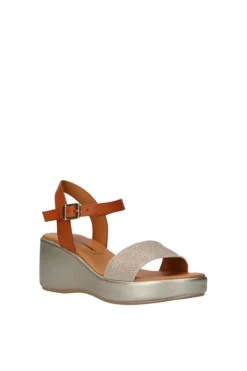 Valleverde Sandalo zeppa 24430 Cuoio