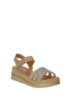 Valleverde Sandalo zeppa Vg2194 Platino