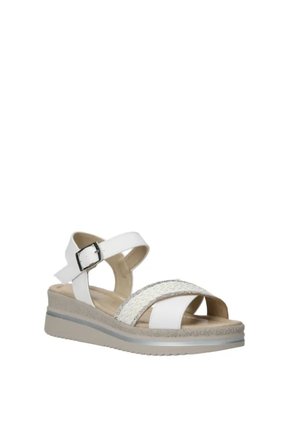 Valleverde Sandalo zeppa V32100 Silver