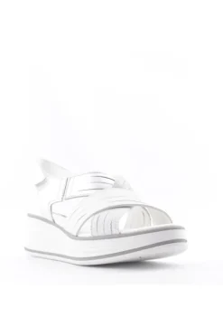 Valleverde Sandalo zeppa 49311 Bianco