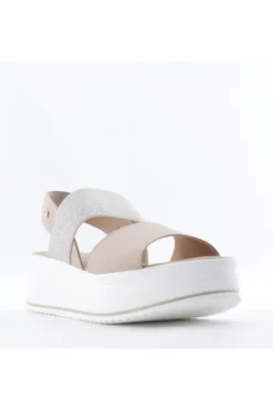 Valleverde Sandalo zeppa 32351 Beige