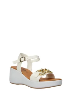 Valleverde Sandalo zeppa 24431 Bianco