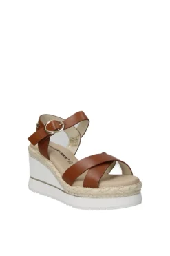 Valleverde Sandalo zeppa 36720 Cuoio