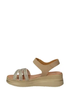 Valleverde Sandalo zeppa Vg2194 Platino