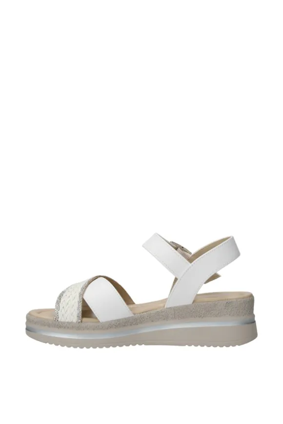 Valleverde Sandalo zeppa V32100 Silver