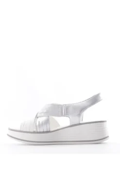 Valleverde Sandalo zeppa 49311 Bianco