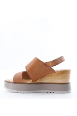 Valleverde Sandalo zeppa 16411 Cuoio