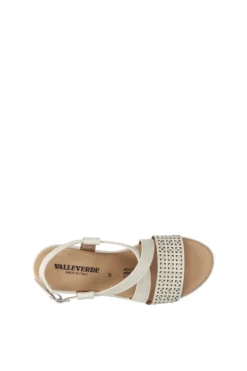 Valleverde Sandalo zeppa V55101 White