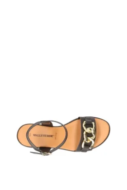 Valleverde Sandalo zeppa 24431 Nero