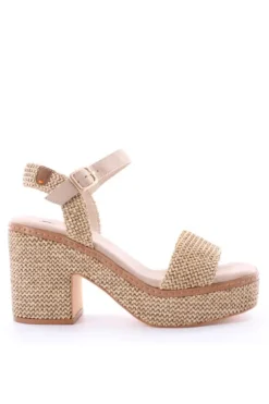 Wcubed Sandalo tacco 46119 Beige