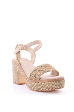 Wcubed Sandalo tacco 46119 Beige