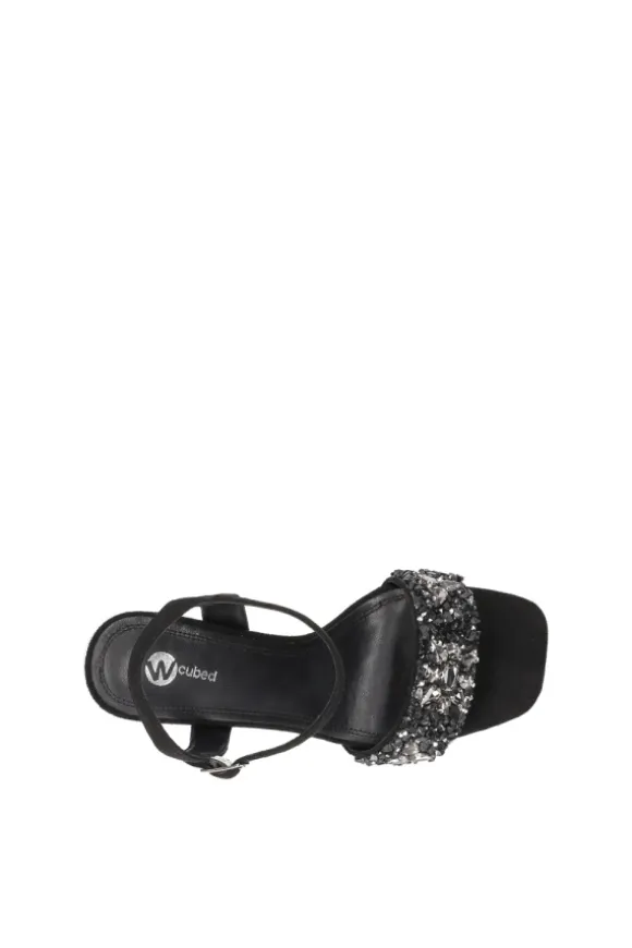 Wcubed Sandalo tacco 48016 Black