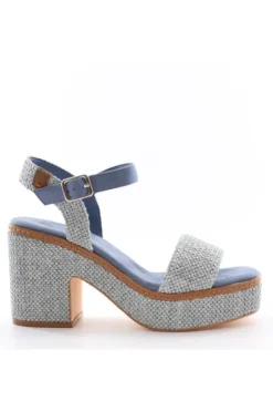 Wcubed Sandalo tacco 46119 Blu