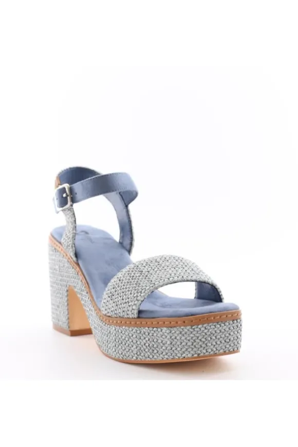 Wcubed Sandalo tacco 46119 Blu