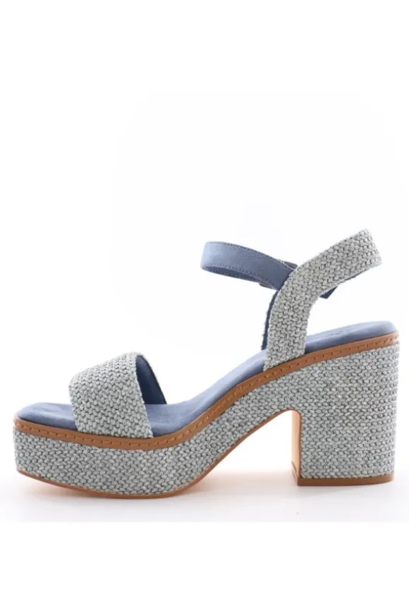 Wcubed Sandalo tacco 46119 Blu