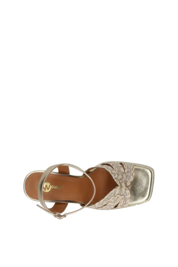 Wcubed Sandalo tacco 48012 Gold