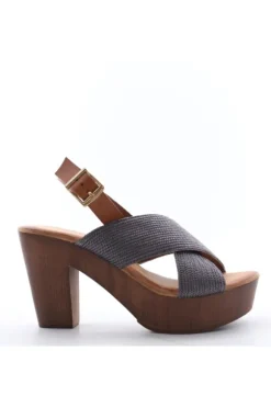Wcubed Sandalo tacco 42204 Pewter
