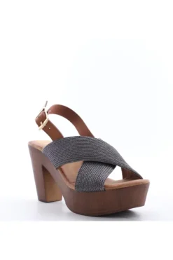 Wcubed Sandalo tacco 42204 Pewter