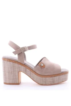 Wcubed Sandalo tacco 46113 Taupe