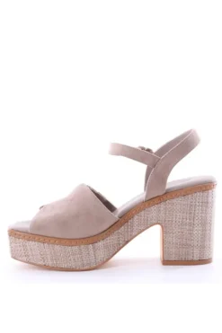 Wcubed Sandalo tacco 46113 Taupe