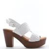 Wcubed Sandalo tacco 42205 White