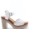 Wcubed Sandalo tacco 44188 White