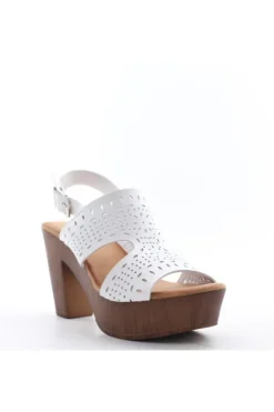Wcubed Sandalo tacco 42205 White