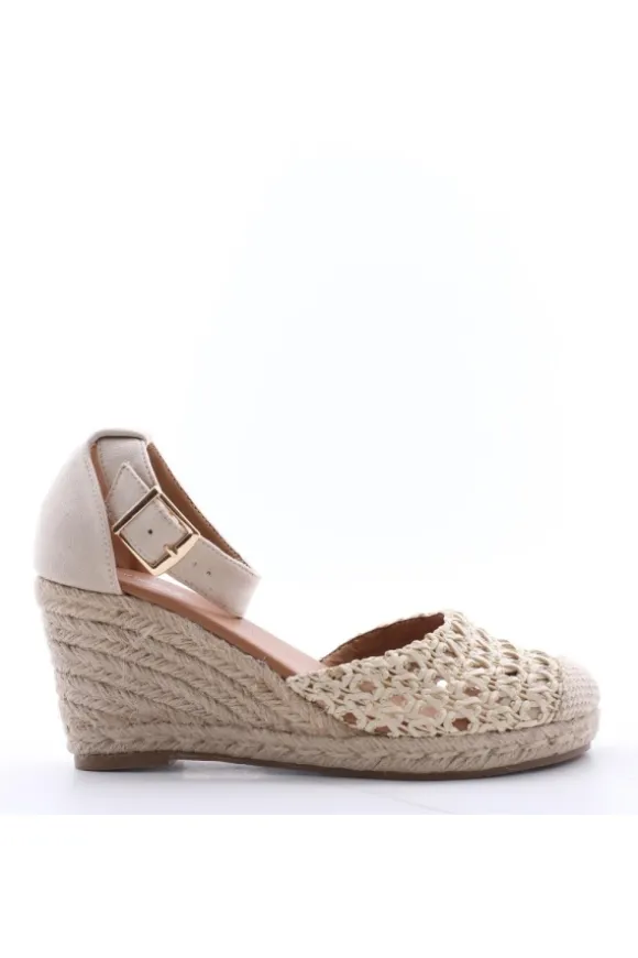 Wcubed Sandalo zeppa 42203 Beige