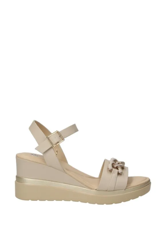 Wcubed Sandalo zeppa 46031 Beige