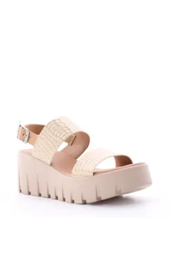 Wcubed Sandalo zeppa 44122 Beige