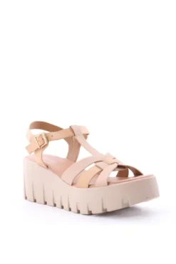 Wcubed Sandalo zeppa 44120 Beige