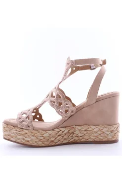 Wcubed Sandalo zeppa 46035 Beige