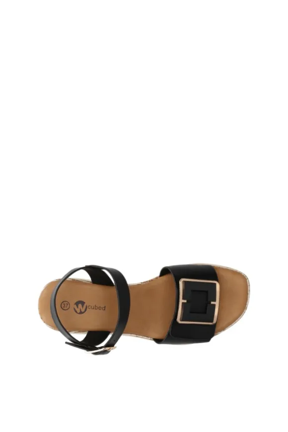 Wcubed Sandalo zeppa 48076 Black