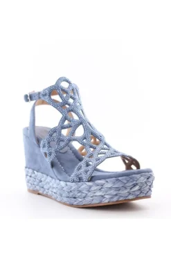 Wcubed Sandalo zeppa 46035 Blu