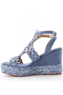 Wcubed Sandalo zeppa 46035 Blu