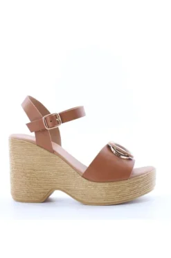 Wcubed Sandalo zeppa 46062 Brown