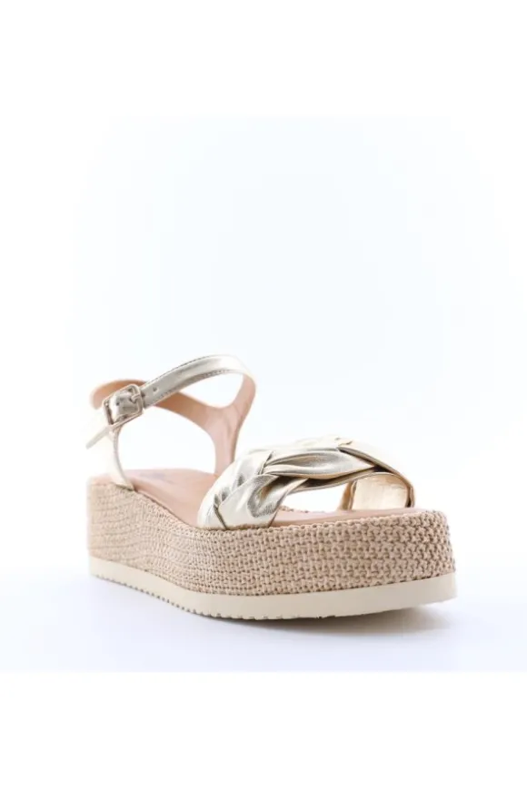 Wcubed Sandalo zeppa 46041 Ltgold
