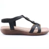 Yasmine Sandalo basso 40134 Negro