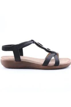 Yasmine Sandalo basso 40134 Negro