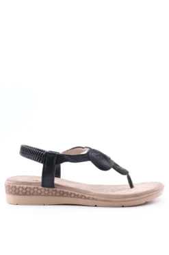 Yasmine Sandalo basso 40135 Negro