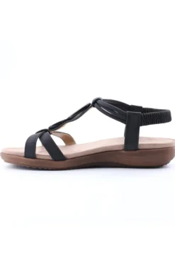 Yasmine Sandalo basso 40134 Negro