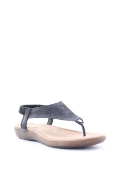 Yasmine Sandalo basso 40132 Negro