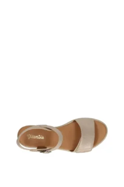 Yasmine Sandalo zeppa 48817 Beige