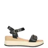Yasmine Sandalo zeppa 48816 Black
