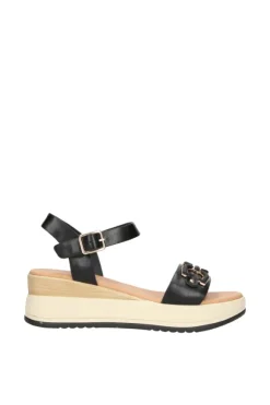 Yasmine Sandalo zeppa 48816 Black