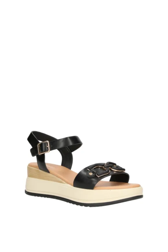 Yasmine Sandalo zeppa 48816 Black